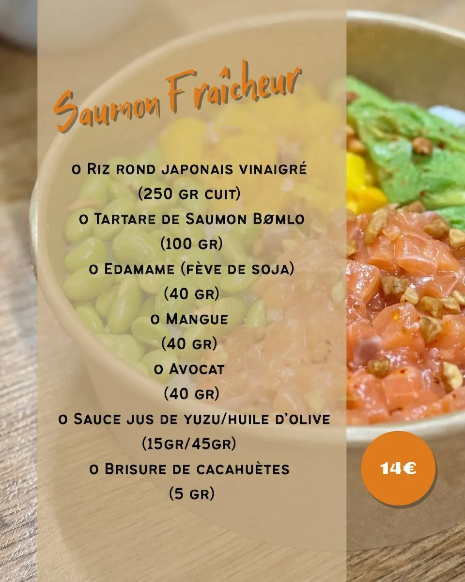 Poké bowl saumon Bømlo de Hornets Time Mazamet